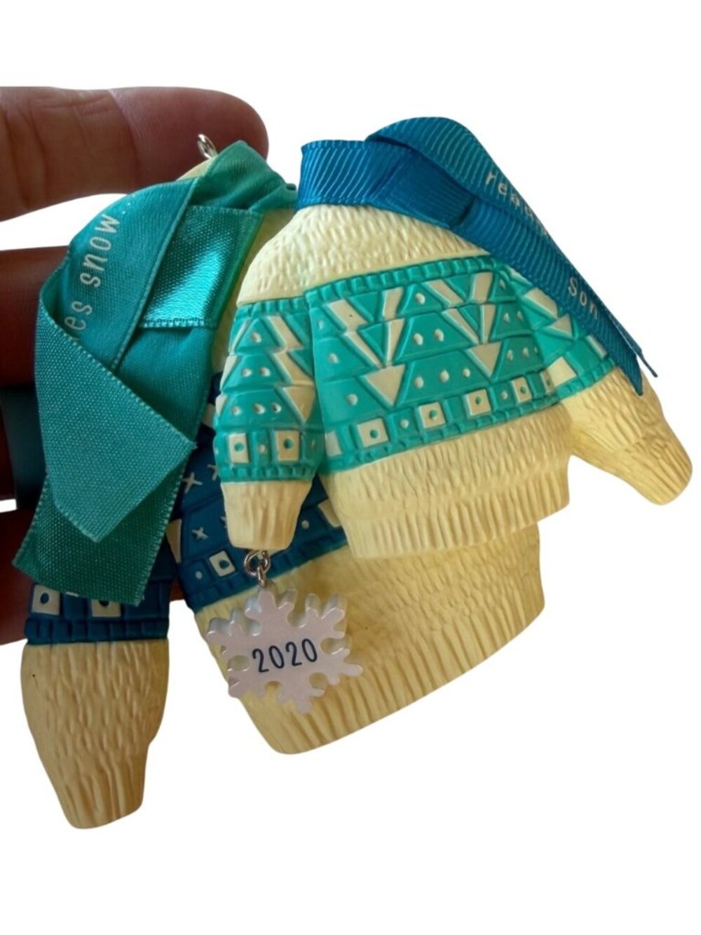 2020 Hallmark Keepsake "Bring On The Snow" Dad & Son Christmas Tree Ornament
